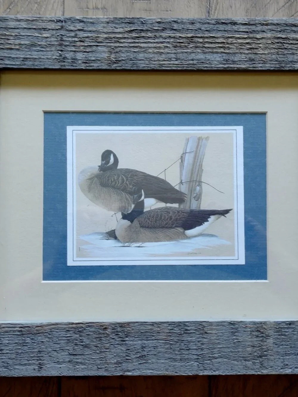 Canadian Geese Print Artisan Framed 12.5